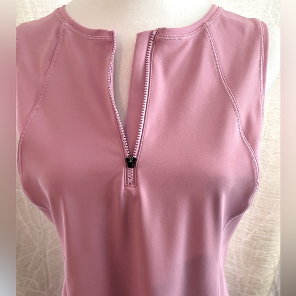 NEW (without Tags) light pink Athleta tennis/ pickleball/ sports  dress ! Size L - Picture 3 of 9